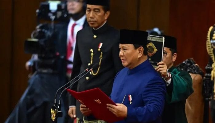 Prabowo Subianto dan Gibran Rakabuming Resmi Dilantik sebagai Presiden dan Wakil Presiden RI