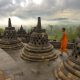 Presiden Prabowo dan Macron Tiba di Borobudur, Tandatangani Perjanjian Persahabatan serta Kebudayaan di Puncak Candi
