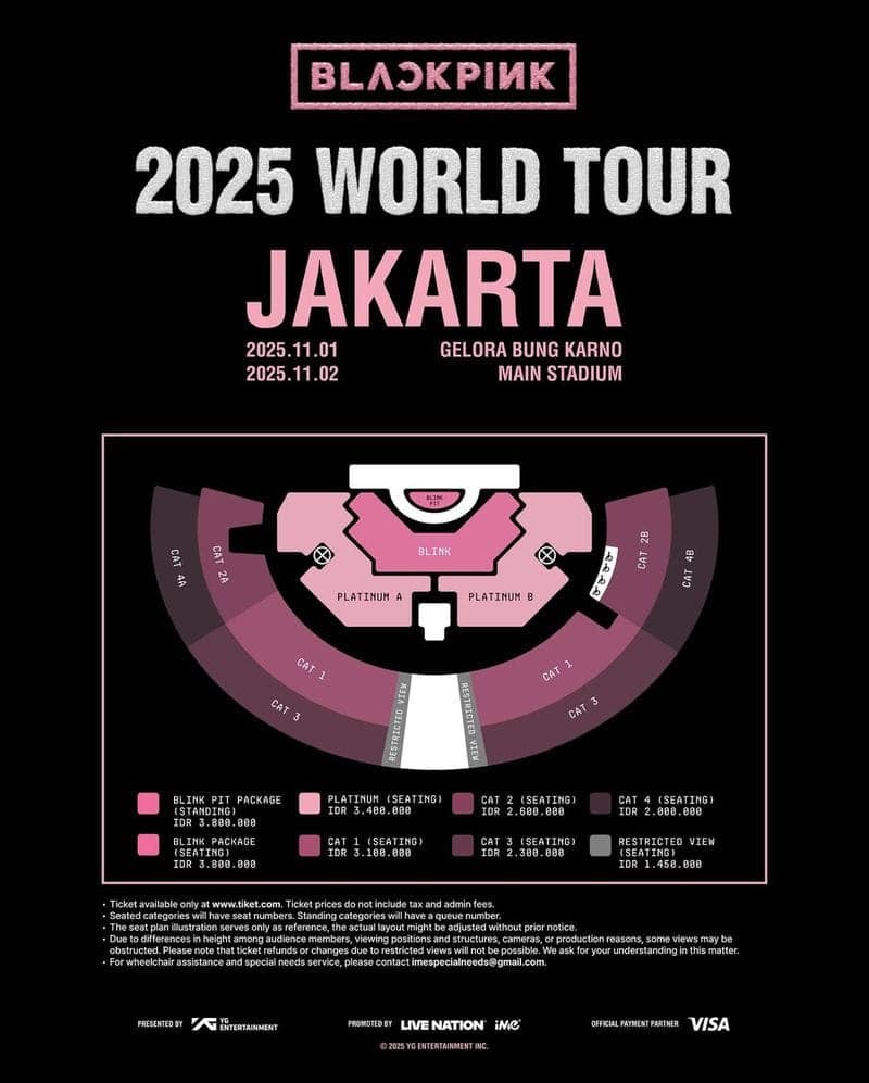 Antre Tiket Konser BLACKPINK Jakarta 2025 Capai 92 Ribu Orang