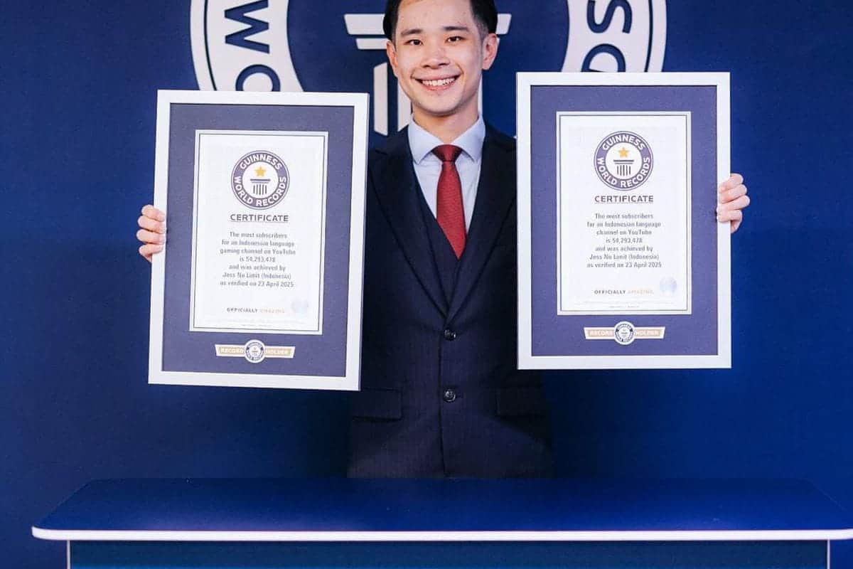 Jess No Limit Raih Dua Penghargaan dari Guinness World Records (GWR)