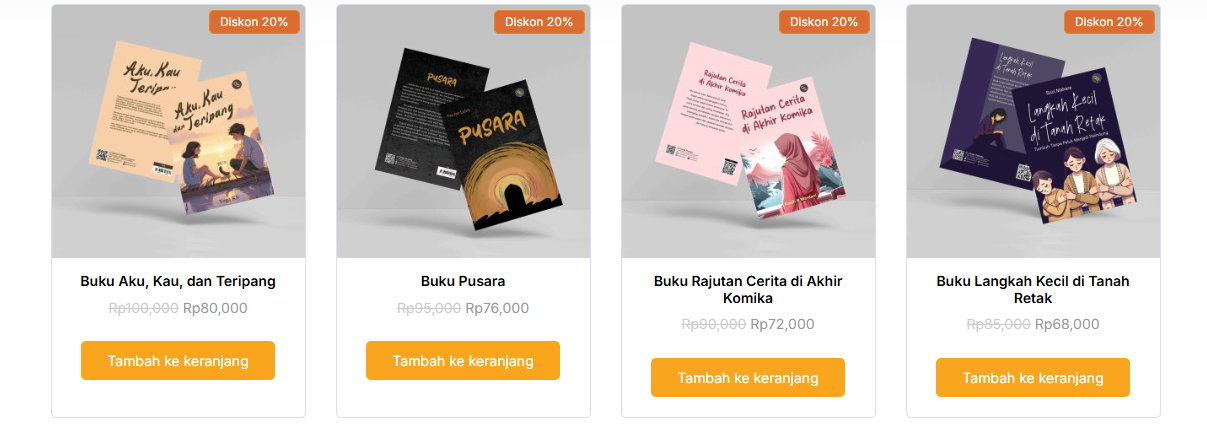 Promo Spesial Kemerdekaan, Diskon Buku 20% di Detak Pustaka