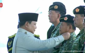 Prabowo Anugerahkan Pangkat Jenderal Kehormatan kepada Lima Tokoh Nasional