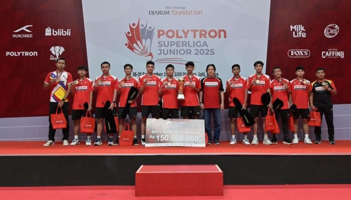 Polytron Superliga Junior 2025: Piala Sigit Budiarto dan Liem Swie King Resmi Jadi Milik PB Djarum