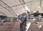 Atap Lapangan Padel dan Tenis di Jakarta Barat Ambruk Diterjang Hujan dan Angin Kencang