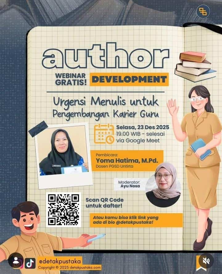 Detak Pustaka Gelar Webinar Gratis, Dorong Guru Aktif Menulis