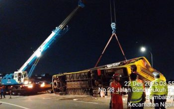 Kecelakaan Bus PO Cahya Trans di Exit Tol Krapyak, 16 Penumpang Meninggal Dunia