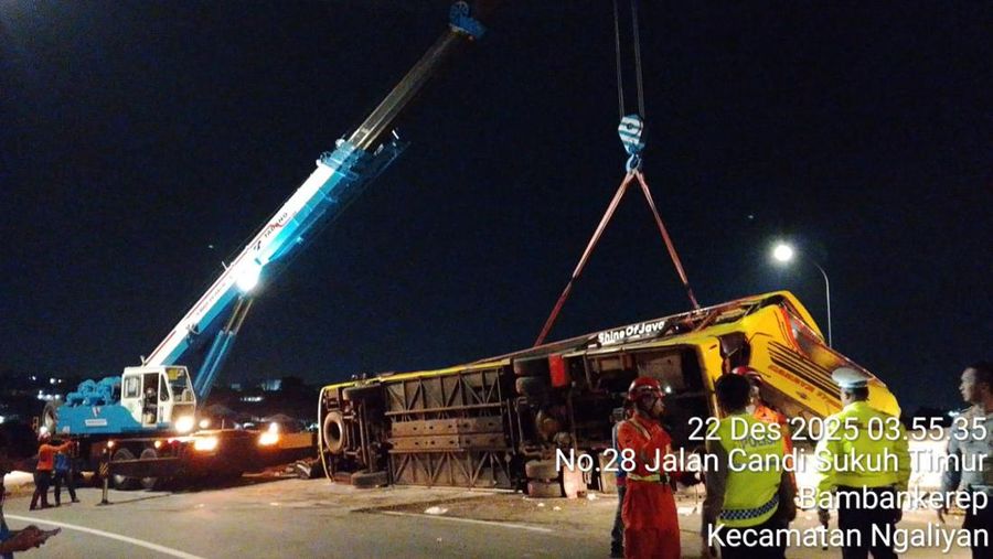 Kecelakaan Bus PO Cahya Trans di Exit Tol Krapyak, 16 Penumpang Meninggal Dunia